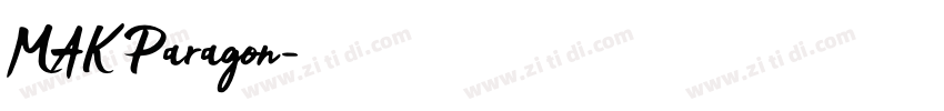 MAK Paragon字体转换